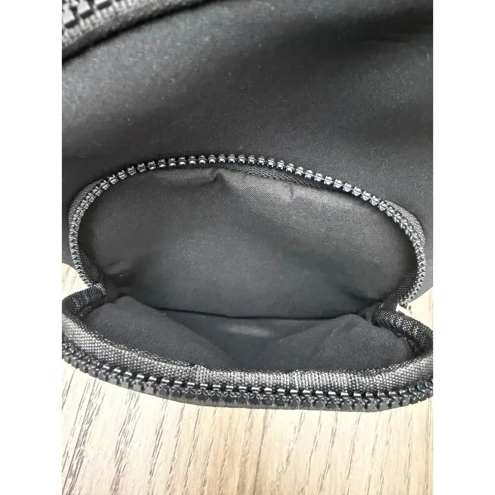 Black Neoprene Mini Backpack Small Lightweight Zip Adjustable Straps